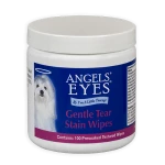Angels Eyes Gentle Tear Stain Wipes 100szt - chusteczki do usuwania zacieków przy oczch oraz przebarwień dla psów i kotów